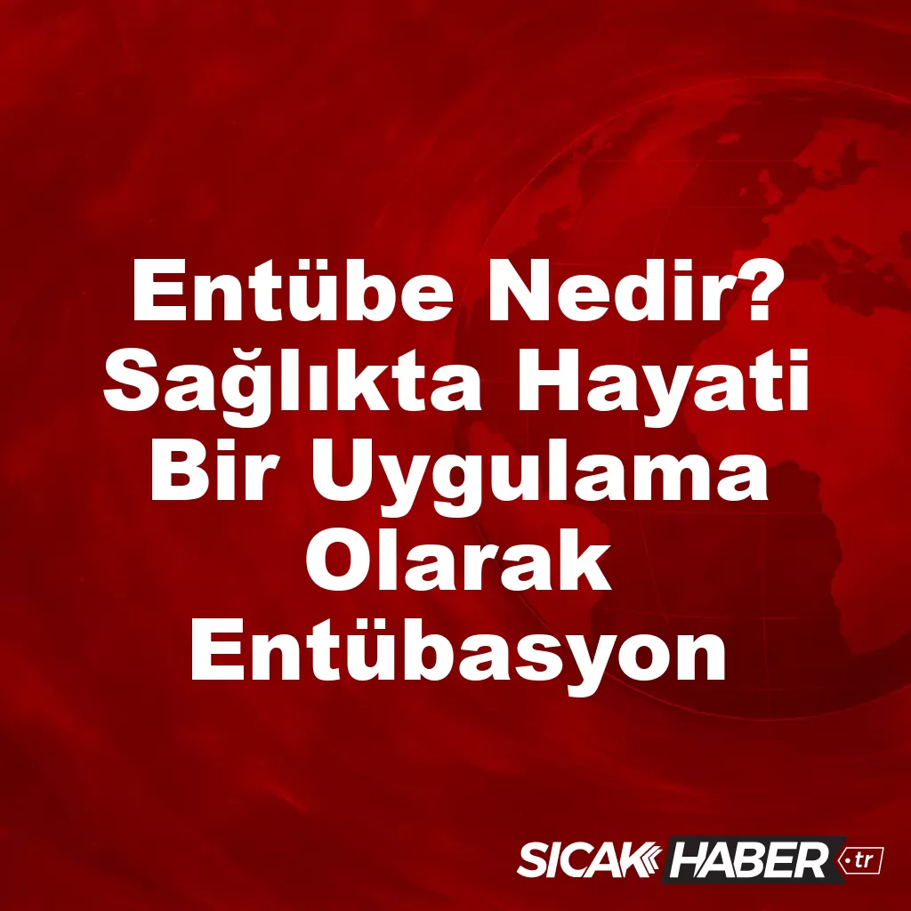 Entübe Nedir? Sağlıkta Hayati Bir Uygulama Olarak Entübasyon Entübe Nedir? Sağlıkta Hayati Bir Uygulama Olarak Entübasyon