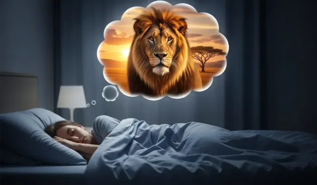 rüyada görülen aslan silüeti